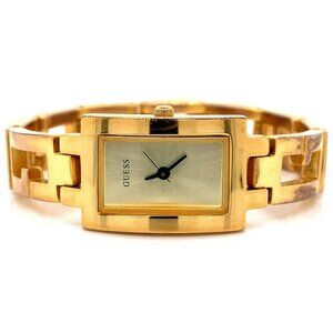 Guess‎ G65771l Stainless Gold-Tone 17.5MM Logo Gold-Tone Dial Watch! 505